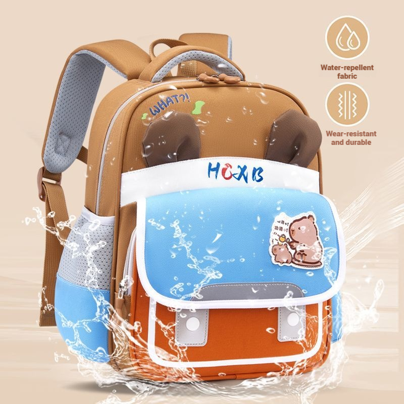 New Cartoon-Printed Colorful Kindergarten Backpack for Students Large Capacity, Weight-Reducing, Lightweight, Anti-Theft Backpack