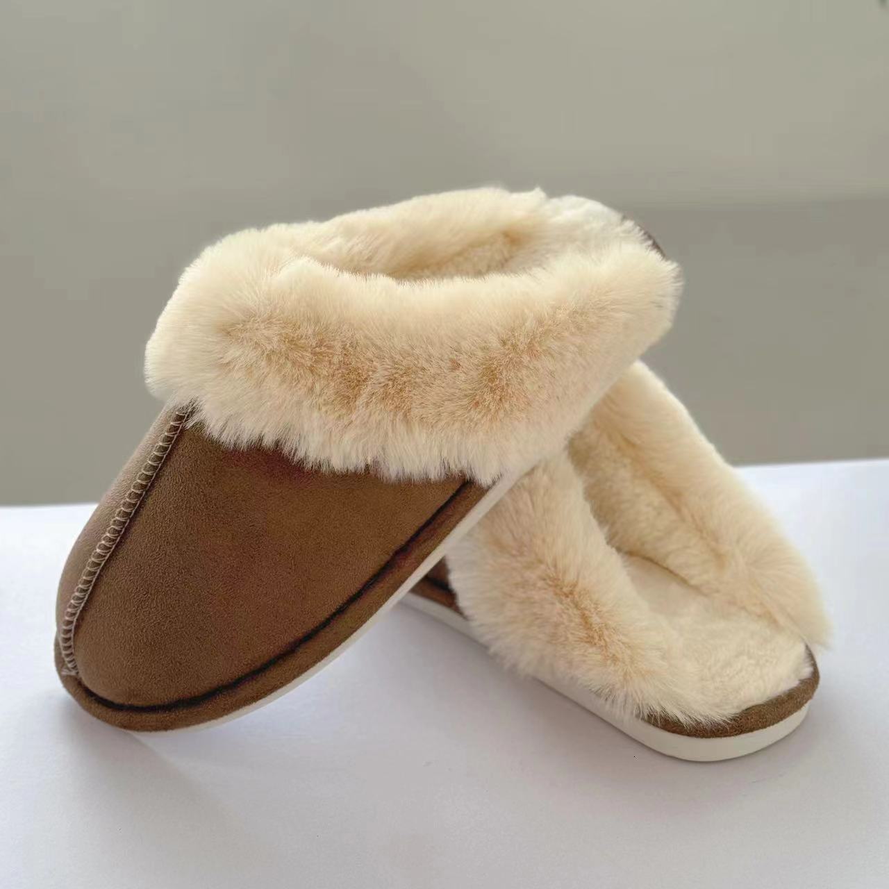 Large Opening Home for Men and Women Indoor Outdoor Warm Cotton Slippers ddmymarket