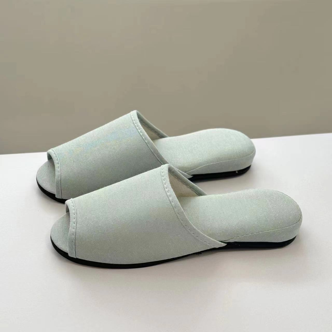 Spring Summer Japanese Style Home Indoor Floor Carpet Men and Women Silent Household Anti-Slip Thick Sole Cotton Slippers ddmymarket