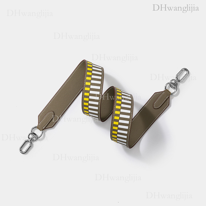 DH Luggage Accessories Women's Striped Print Color-Block Wide Shoulder Kelly Evelyn Modified Bag Strap Same Style