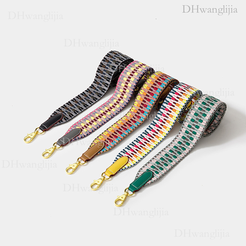 DH Luggage Accessories New Style H Brand Same Wide W Wave Pattern Woven Single Shoulder Crossbody Bag Strap