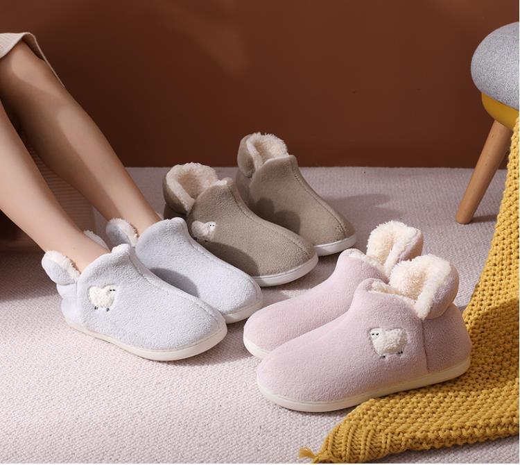 Autumn Winter Full-Coverage Postpartum Non-Slip Warm Home Wearable Shoes Cute Toy Cotton Slippers ddmymarket