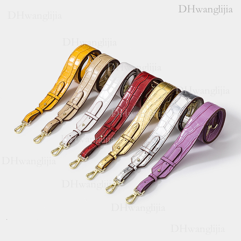 DH Luggage Accessories Trendy Crocodile Pattern Wide Universal Adjustable Length Single Shoulder Crossbody Bag Replacement Strap
