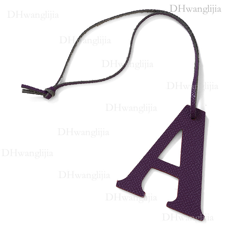 DH Luggage Accessories Live Broadcast Special English Uppercase Letter A Leather Accessories Windbox Bag Key Car Pendant