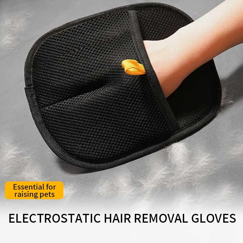 Pet static hair removal gloves two-way brush hair remover adhesive hair remover cat hair removal gloves cat hair cleaning tool