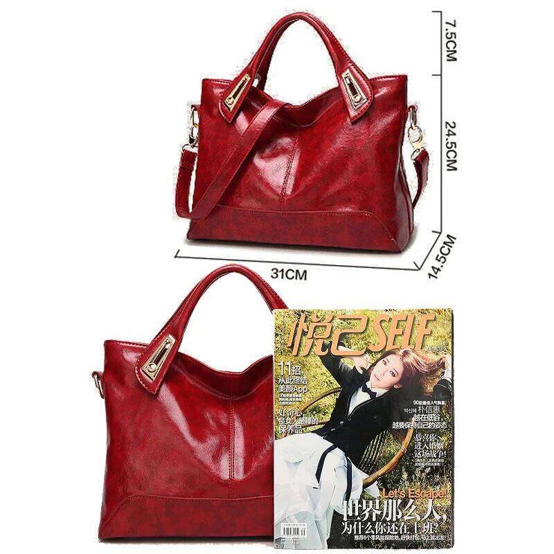 Zency Soft Artificial Leather Handbag Elegant Design Women's Messenger Bags Large Capacity Shoulder Crossbody Bag