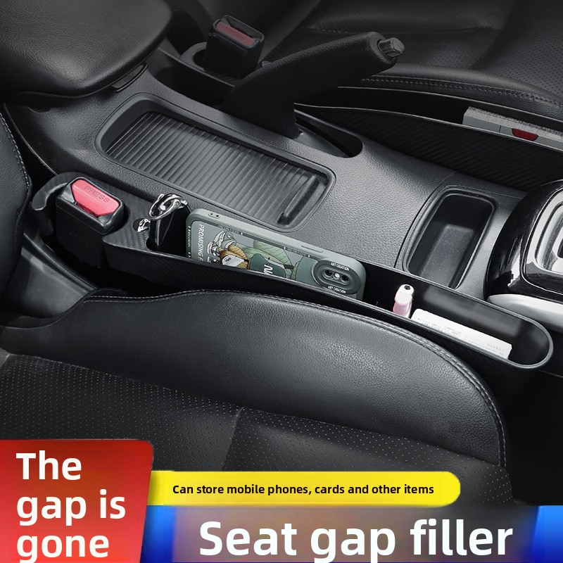 Car Seat Gap Filler Storage Box, TPE Material, Organize Phones & Cards, Eliminate Gaps, Upgrade Car Storage-NO09