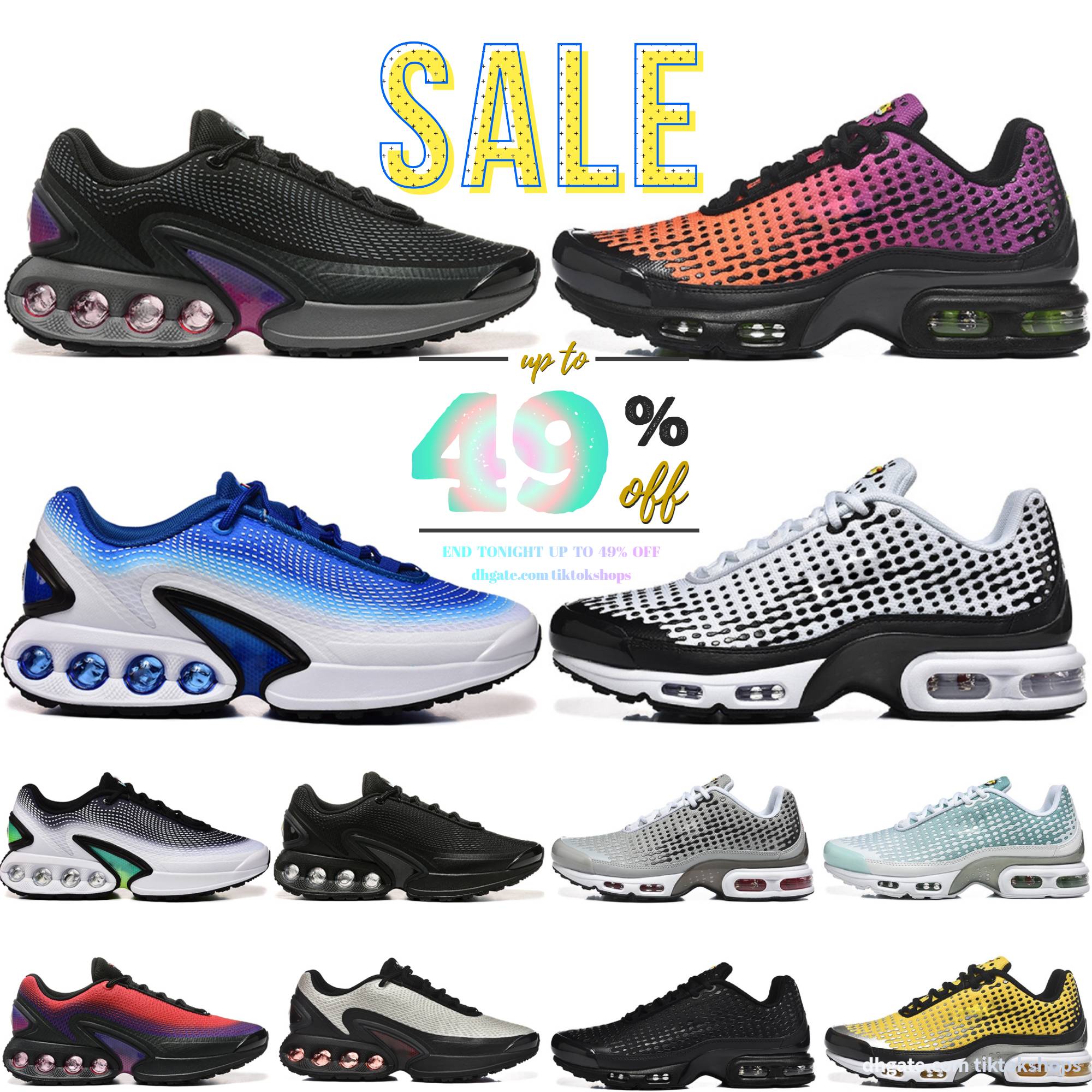 designer shoes sneakers Casual for men dn dns White chartreuse Bullet Black Volt Pure Sail Platinum Dawn All Day Volt outdoor sports Tn Plus VII mens trainers sneaker