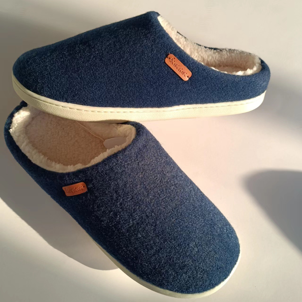 Felt Couple Style Anti-Collapse Strong Home Cotton Slippers ddmymarket