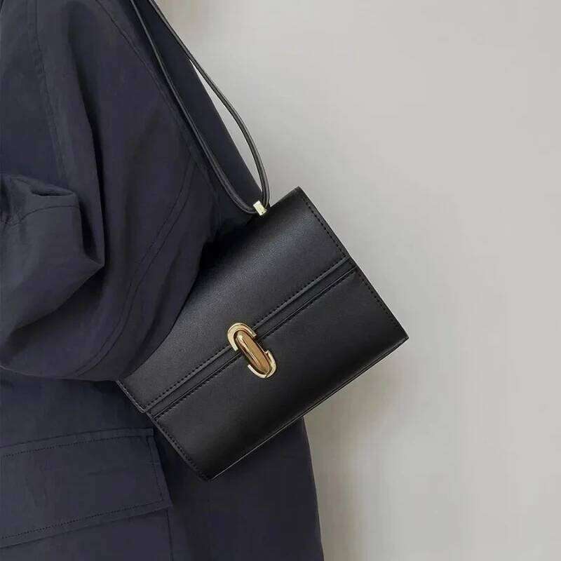 SAVETTE Brand Symmetry 19 Genuine Leather Women's Simple Shoulder Small Square Bag Crossbody Bags