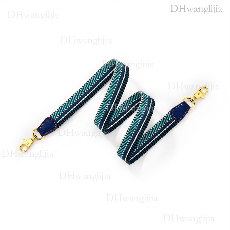 DH Luggage Accessories Women's Color-Block Ribbon Thin Kelly Evelyn Bag Trendy Wide Shoulder Strap