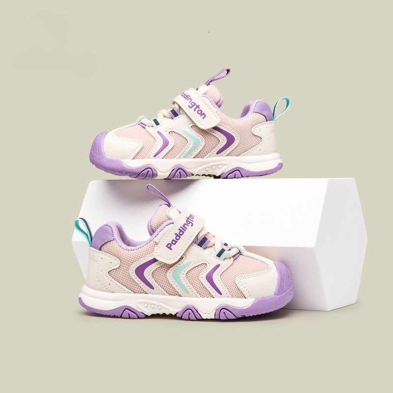 Spring new children's sports shoes suitable for toddlers and toddlers with Velcro, outdoor casual shoes, fashionable and trendy running shoes