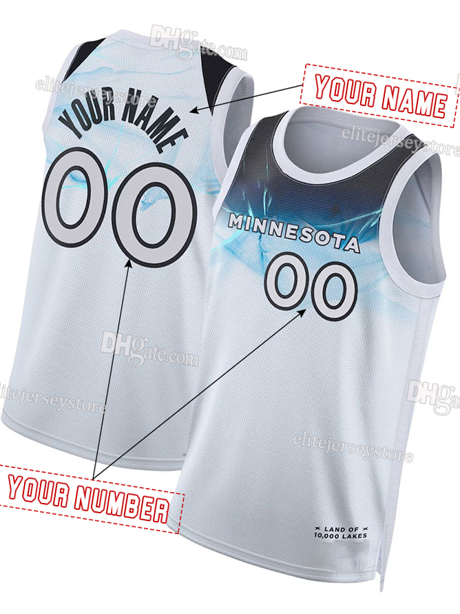 Personalized Custom Anthony Edwards 2025-26 City Basketball Jersey Garnett Naz Reid Gobert Towns McDaniels Dillingham Shannon Jr. Beringer DiVincenzo 