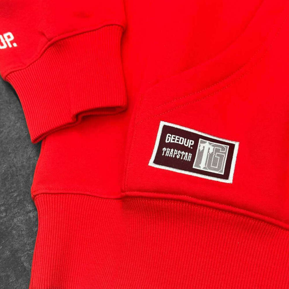 American Fashion Trend Hip-Hop Style Letter Flocked Autumn Winter Gothic Long Sleeve Loose Hooded Sweatshirt