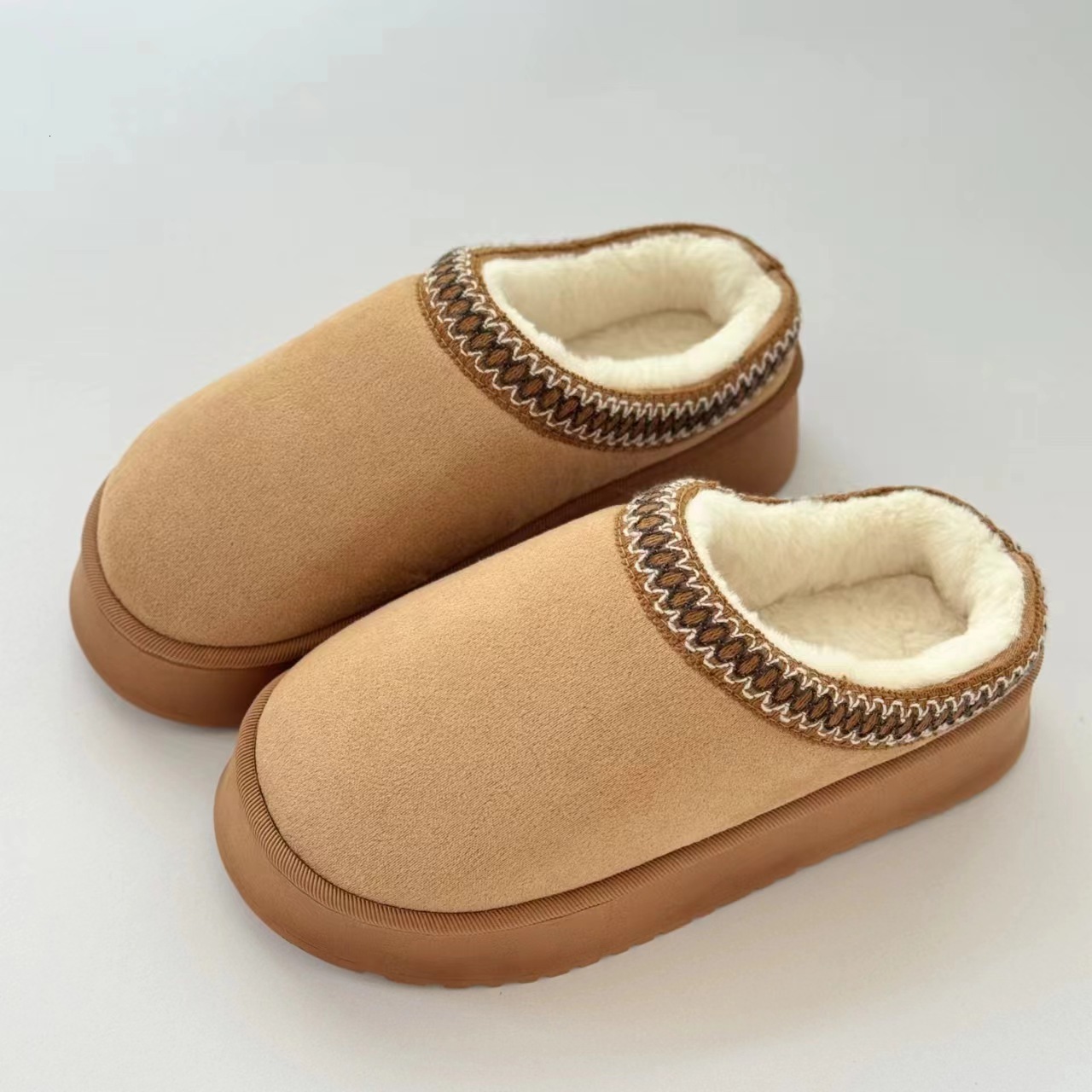 2025 Autumn Winter Home for Women Indoor Outdoor Thick Sole Warm Cotton Slippers Long ddmymarket