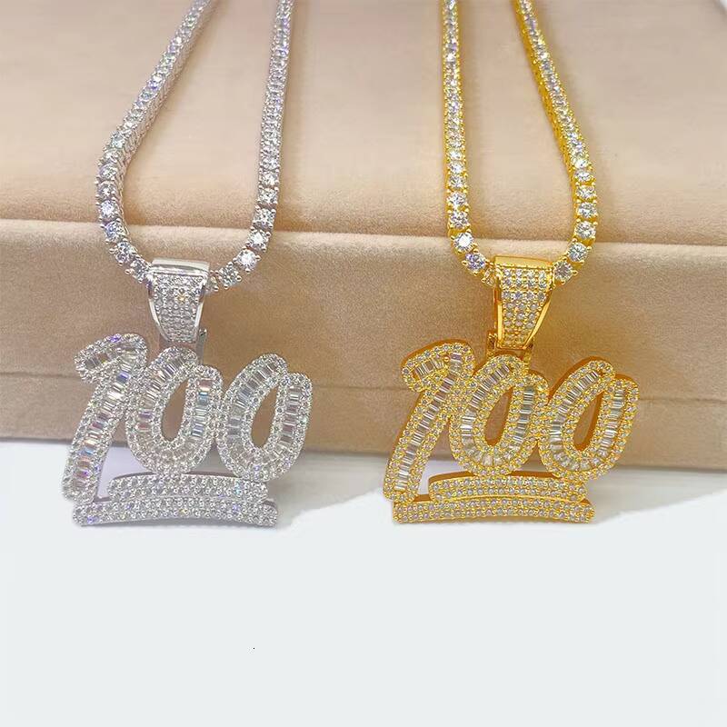 New Hip Hop Pendant 925 Silver Mosan Diamond Pendant for Men and Women