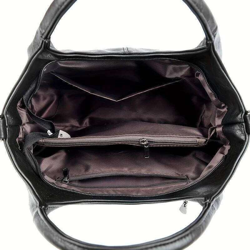 2025 trendy women's handbag, leisure cross-body for mothers, multi-functional shopping bag with zipper closure