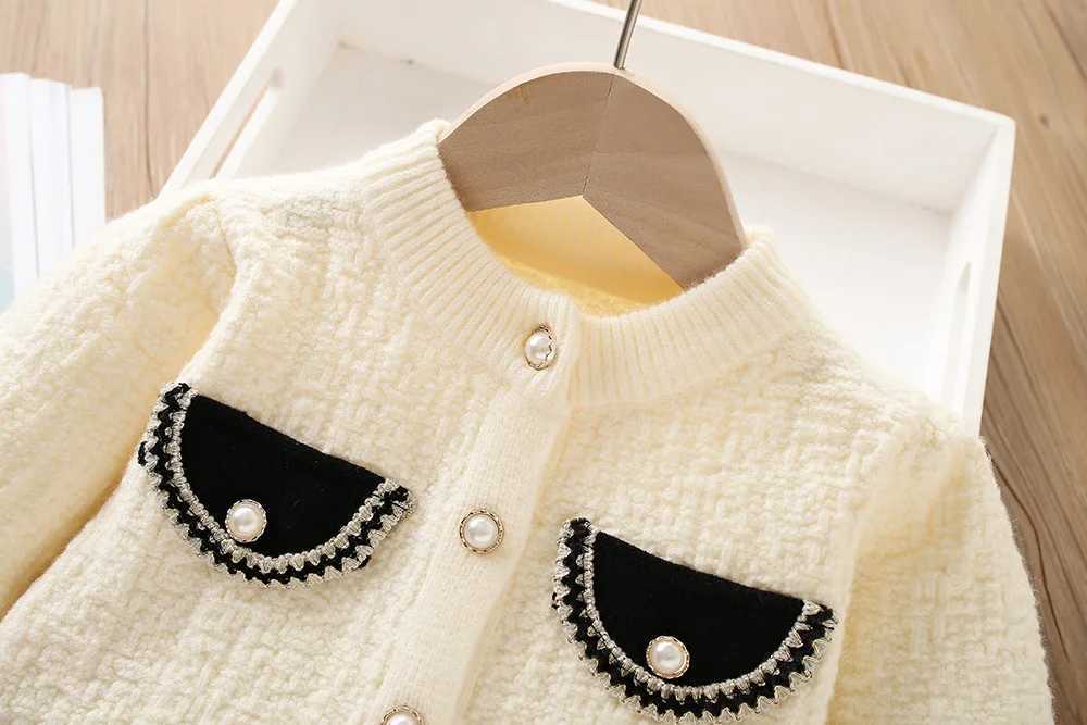 Girls Dress Clothes Sets Spring Autumn Children Woolen Jersey Sweaters Tops Skirts Princess Suit For Baby Dresses Outfits Kids 6 L250926XEQ8