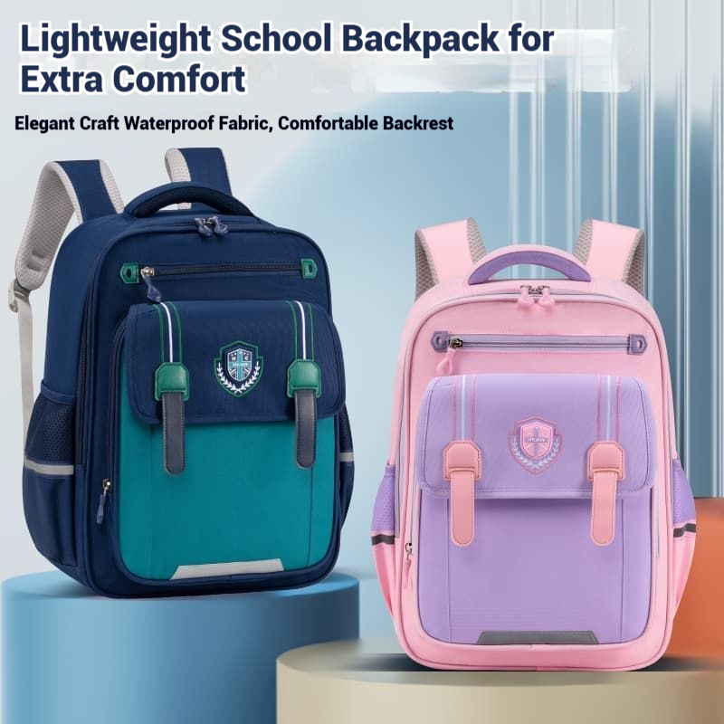 2025 New Fashionable English School Bag: Student Portable Large Capacity Waterproof Children's Backpack