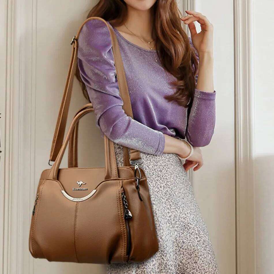 designer Soft Leather Crossbody Bags For Women Hight Quality Shoulder Tote Handbags Sac A Main