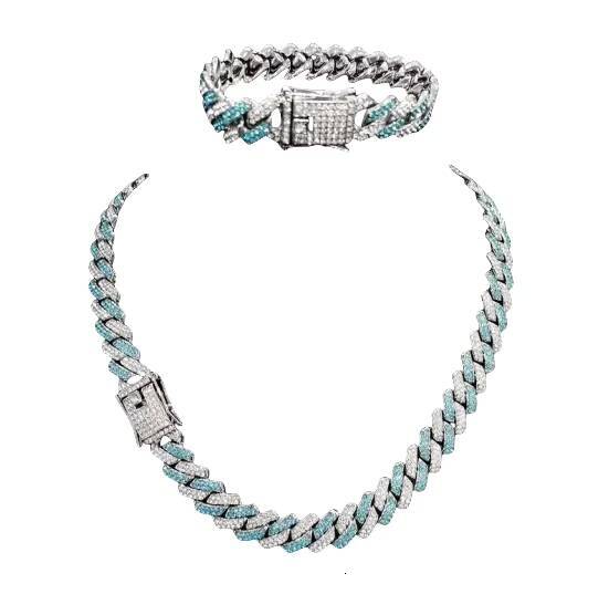 Zircon Choker Chain Stainless Steel Necklaces for Women