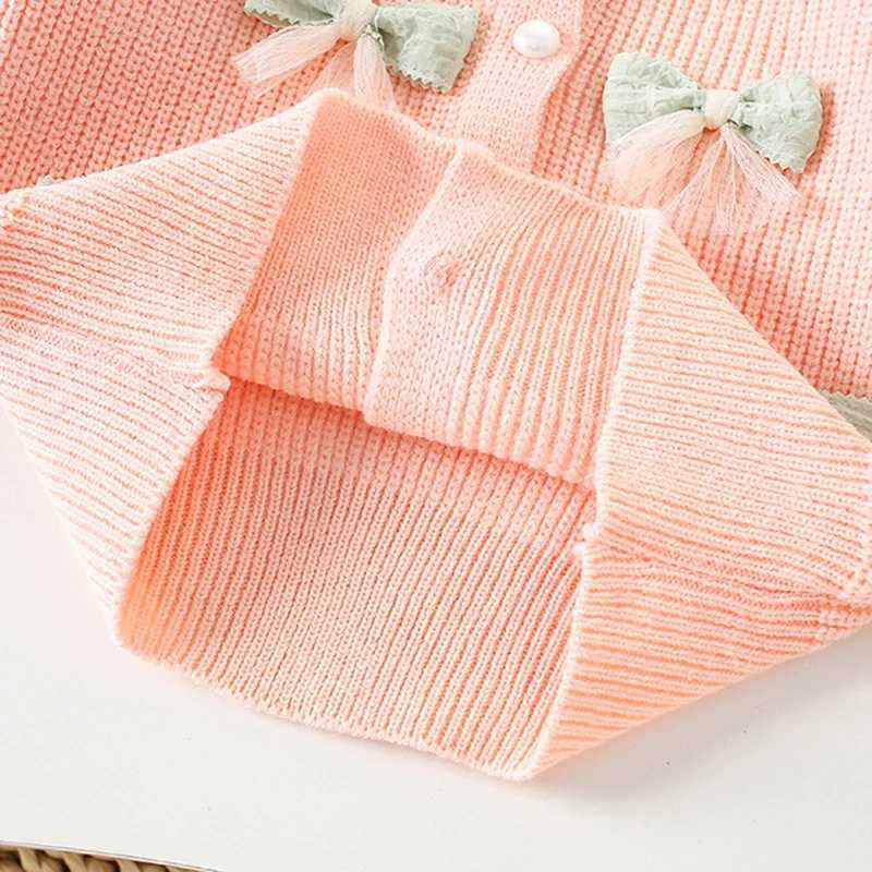 2025 New Autumn 26Yrs Baby Girls Clothing Set Long Sleeved Knitted Cardigan CoatShort Skirt Children Knitted Clothes Suit L250926RV31