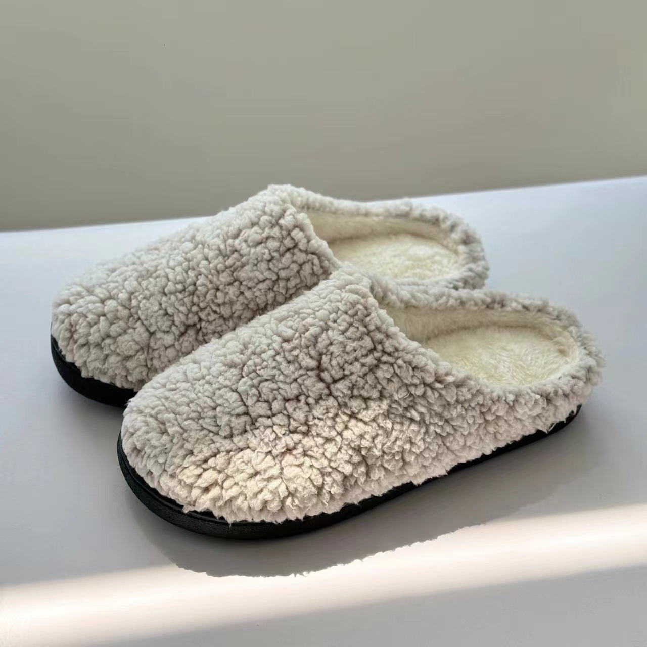 Non-Slip Autumn Winter New Cotton Velvet Home Slippers for Pregnant Women and Postpartum Care ddmymarket