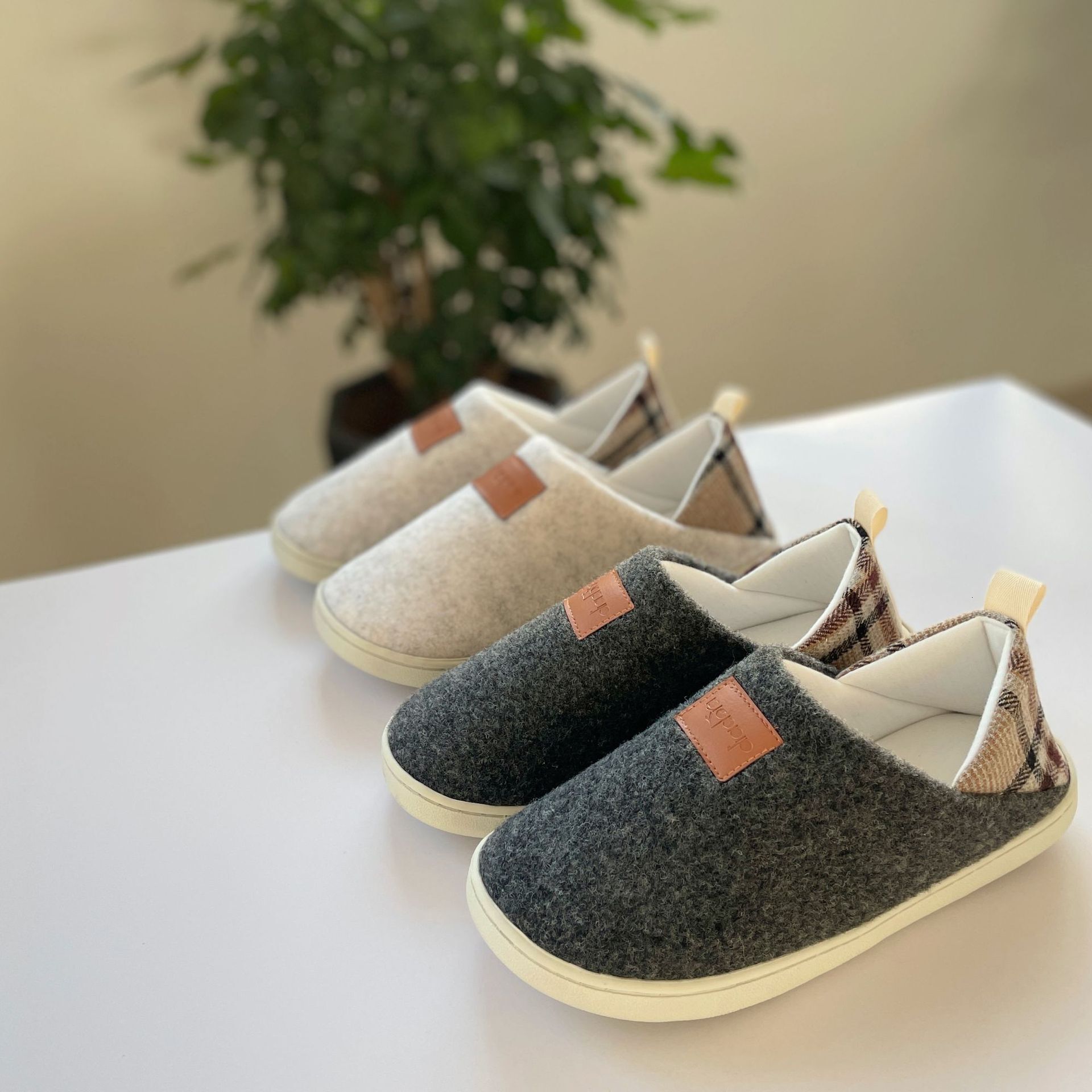 Felt Maternity Cotton Elderly Shoes Warm Breathable Men's Slippers Indoor and Outdoor Dual-use Four Seasons Style ddmymarket