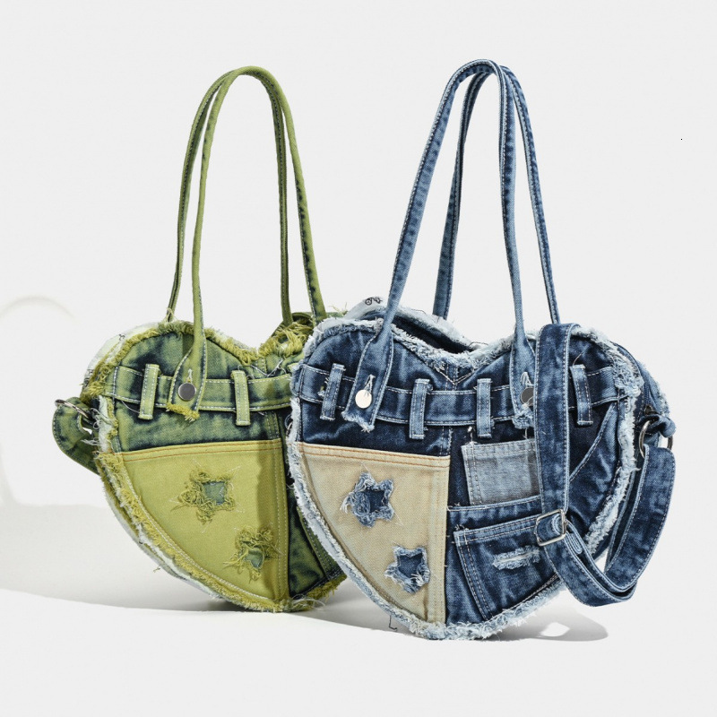 New denim designer bag, fashionable trend, niche design, shoulder bag, soft and luxurious armpit bag, retro design shoulder bag