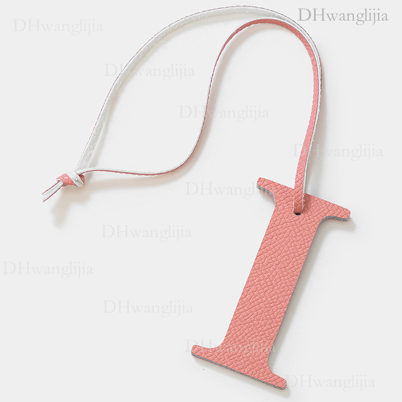 DH Luggage Accessories Live Broadcast Special English Uppercase Letter i Cowhide Accessories Windbox Bag Key Car Pendant