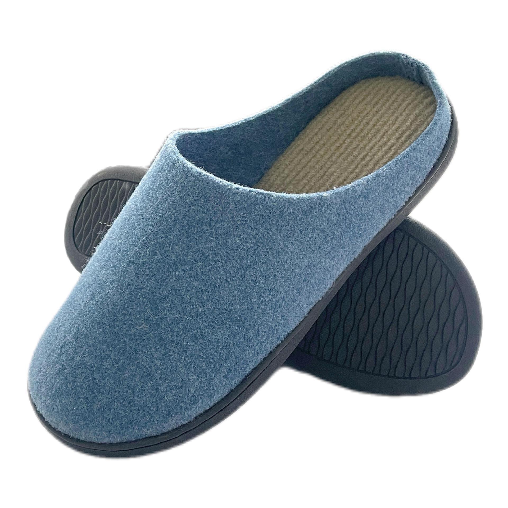 Men's Large Size Home Fleece-Lined Single-Shoe Styling Cotton Slippers ddmymarket