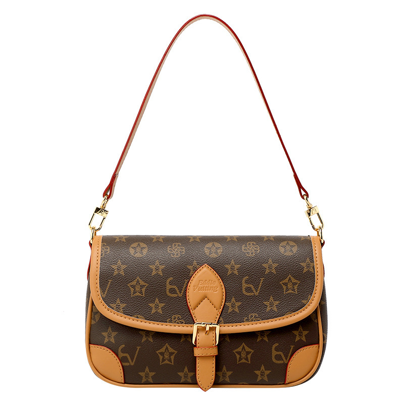 Designer bags light luxury women's bags saddle bags 2025 new trendy versatile large-capacity oblique span bags shoulder armpit bags