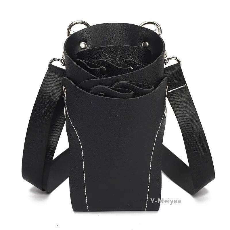 Designer Bags 1Pc PU Leather Hairdressing Scissors Holster Pouch With Clips Comb - Hair Scissor Waist Belt Bag For Salon Barbers 3 Colors Hot Selling
