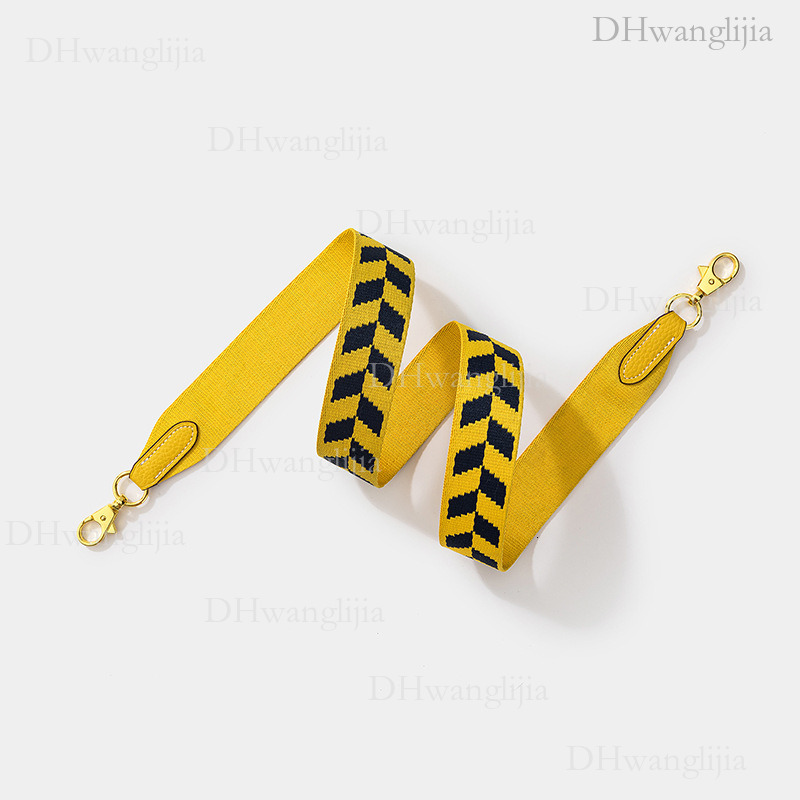 DH Luggage Accessories Women's Same Style Fashion Square Color-Block Jacquard Wide Kelly Single Shoulder Crossbody Bag Strap