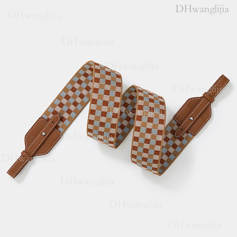DH Luggage Accessories Acrylic Plaid Shoulder for Evelyn Lindy Basket Bag, Pig Nose Bag Replacement Strap
