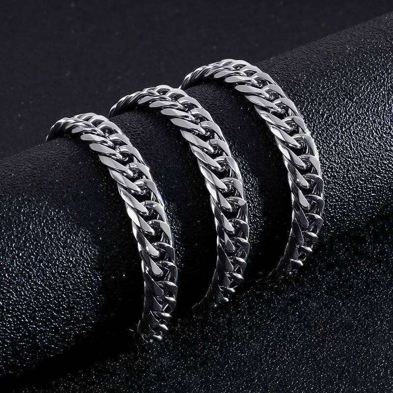 Sterling Sier 45-60cm 10mm Cuban Chain Necklace For Man Fashion Jewelry Trend Personality Hip Hop Trendsetter Accessories