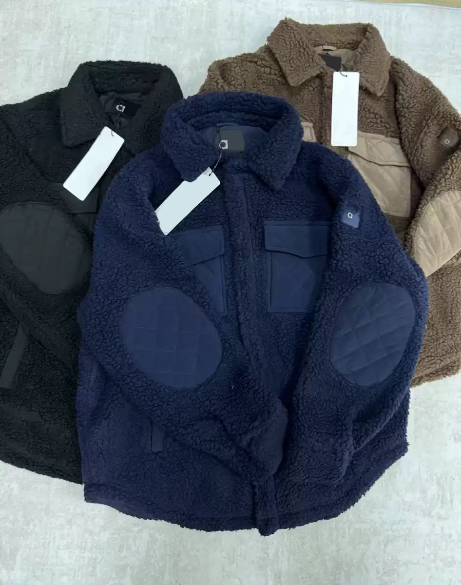 Designer Outerwear Jackets Yoga Blazer Lamb Plush Warm Coats Stand-up Collar Long Sleeve Sweater Full-Zip Cardigan Sweatshirts Cropped Thick aylo SweatTops