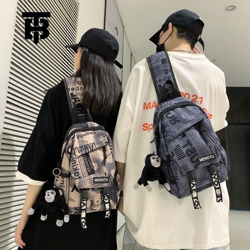 TB BHULAMTE Designer Bag Chest Bag Men Crossbody Bag Women Ins Sports Student Luxury Bag Shoulder Bag Retro Men's Crossbody Bag Japanese Style Sm