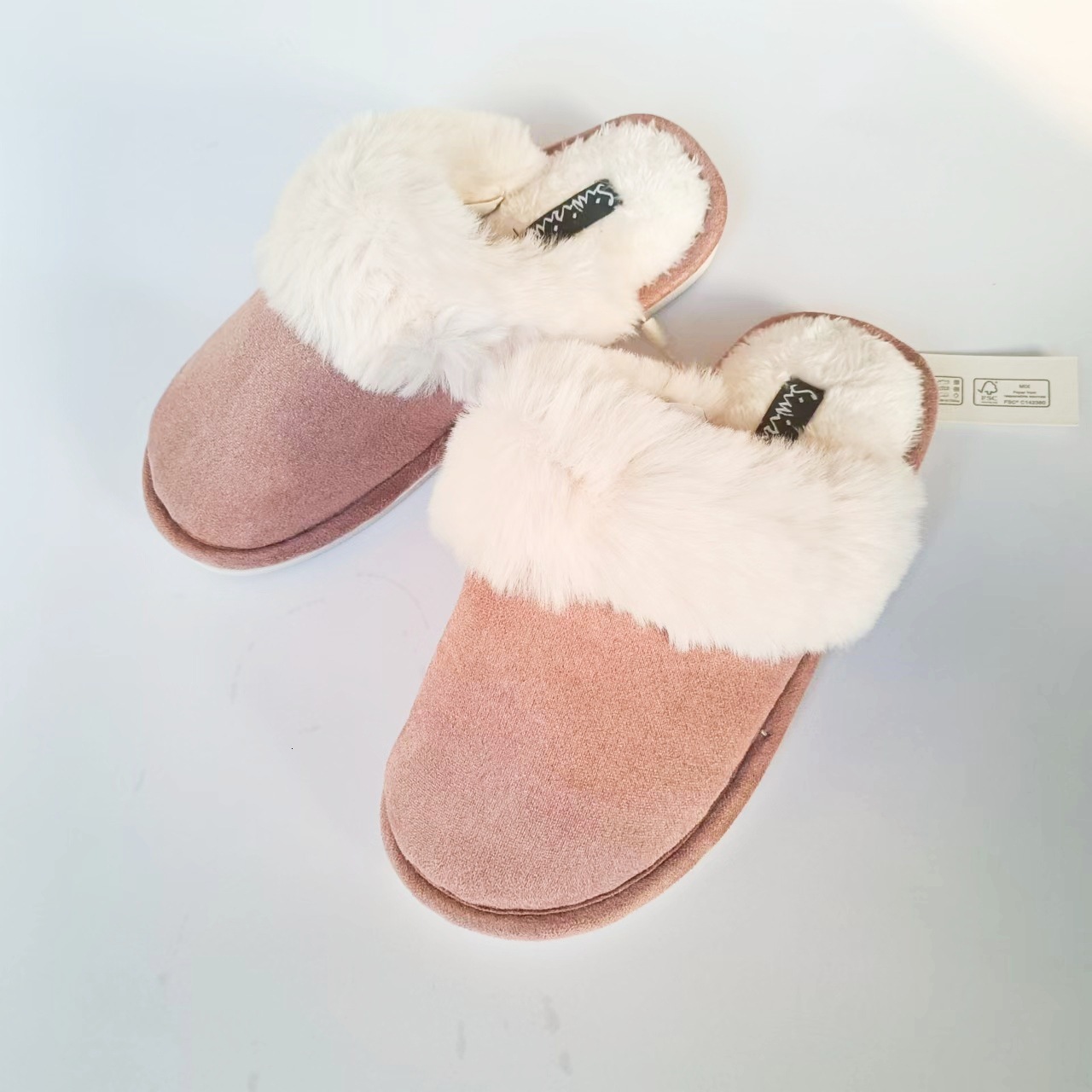Furry Shoes TPR Sole Couple Autumn Winter Warm Home Cotton Slippers ddmymarket