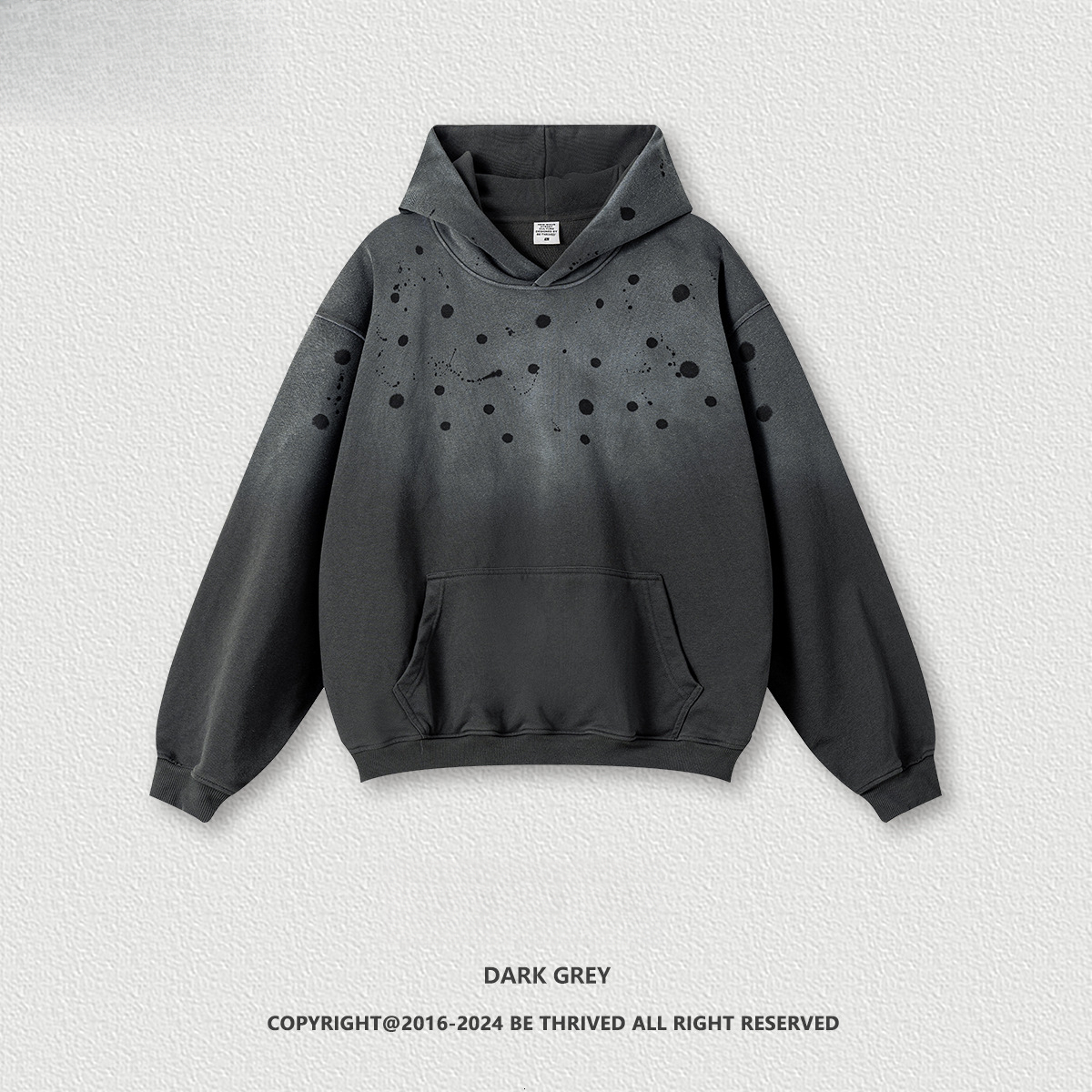 Designer Clothing Luxury Hoodie BE Men's Clothing 2025 Autumn Craft Hooded Sweatshirt Loose European Size Cross-border High Street Men's Ret