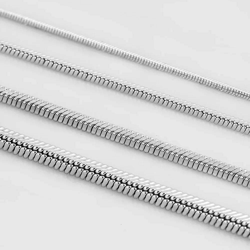 1 piece sterling sier 16-30 Inches Snake Chain Necklace For Men Women Fashion Jewelry