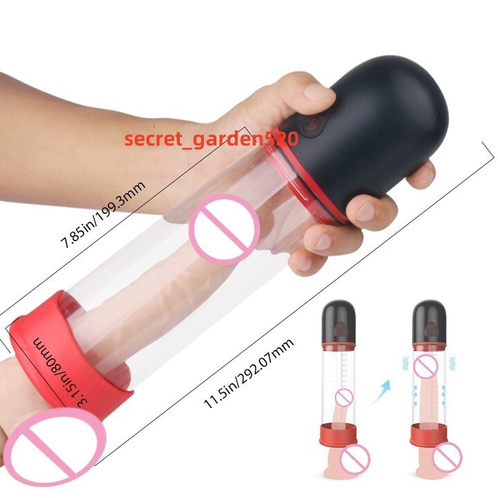 SHANDE Wholesale Vacuum Strong Power Electric Penis Pump Enlargement Penis Extender Exercise Longer Bigger for Men Masturbating