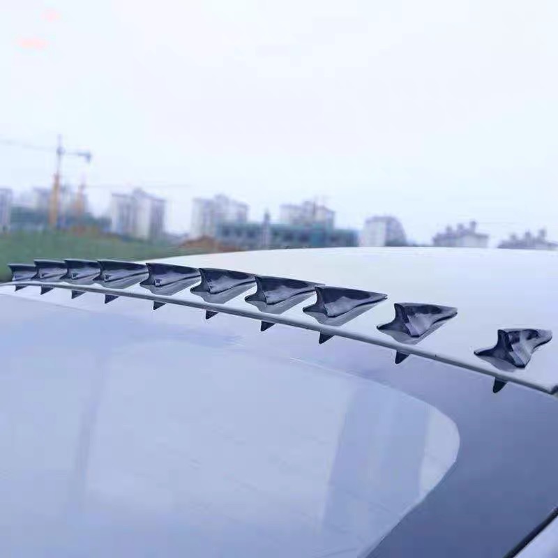 Universal Car Fender Blade Trim Shark Gills - Black Adhesive Body Decals, Stylish Exterior Modification Accessories-NO21
