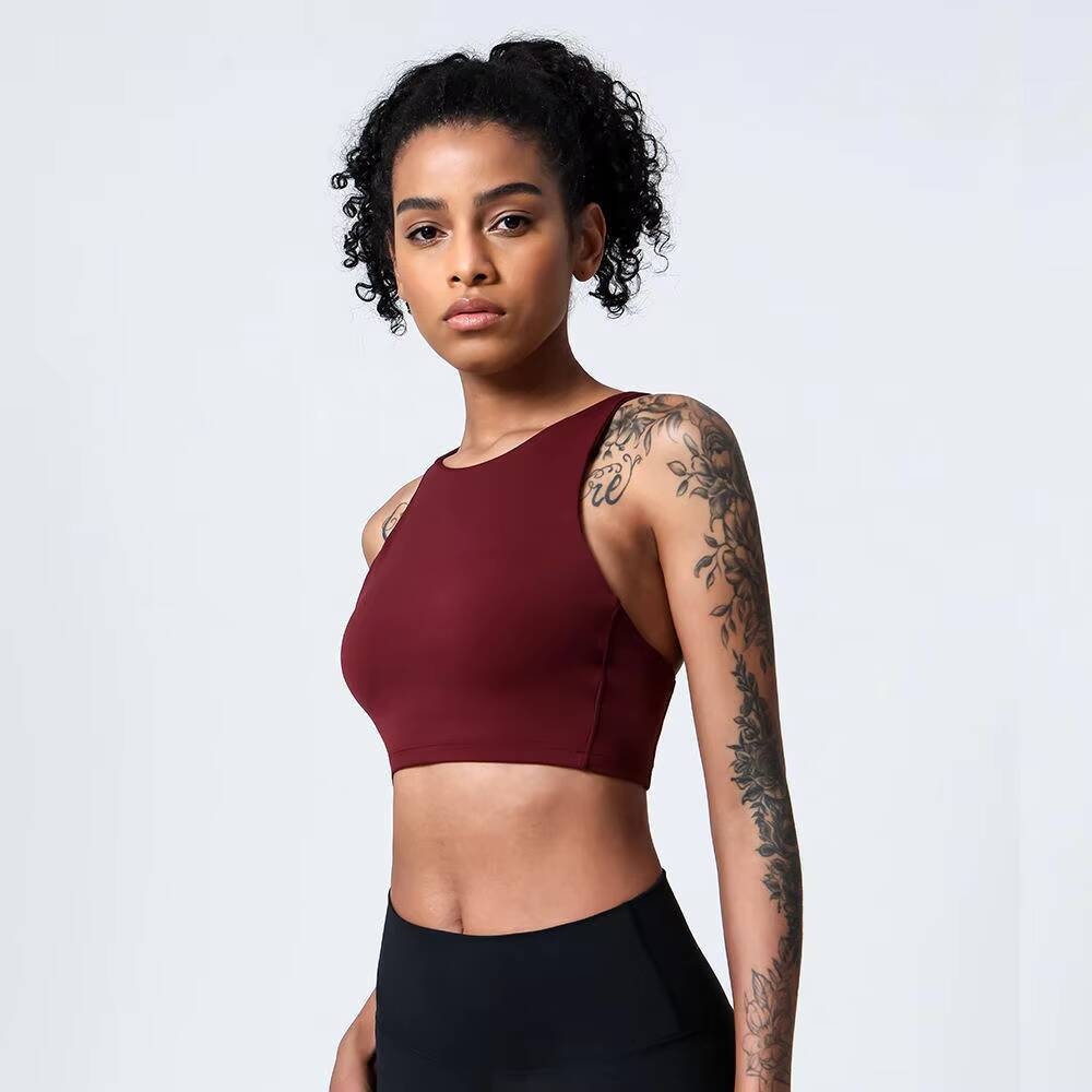 Wholesale Plus Size Sports Bra for Women CrissCross Back Padded Strappy Sports Bras High Support Yoga Bra with Removable Cups