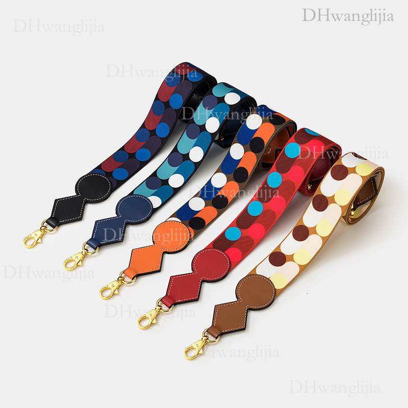 DH Luggage Accessories New Style Polka Dot Print H Kelly Evelyn Bag Replacement Shoulder Strap