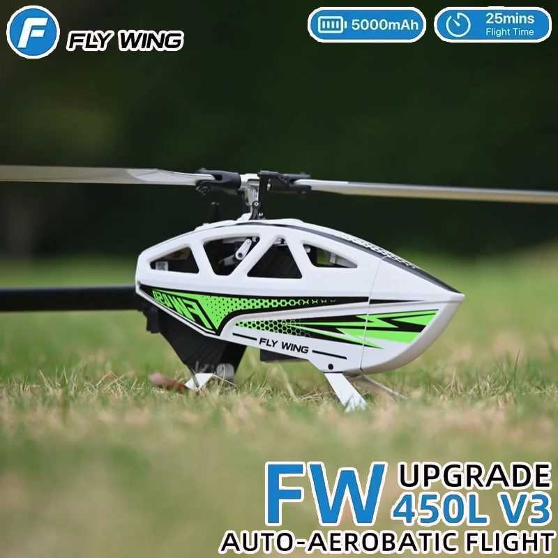 Flywing FW450l V3 Rc Helicopters Toys 6ch Adults Remote Control Helicopter Model PNP RTF 3D GPS Automatic Return RC Helicopter L250926CAV5