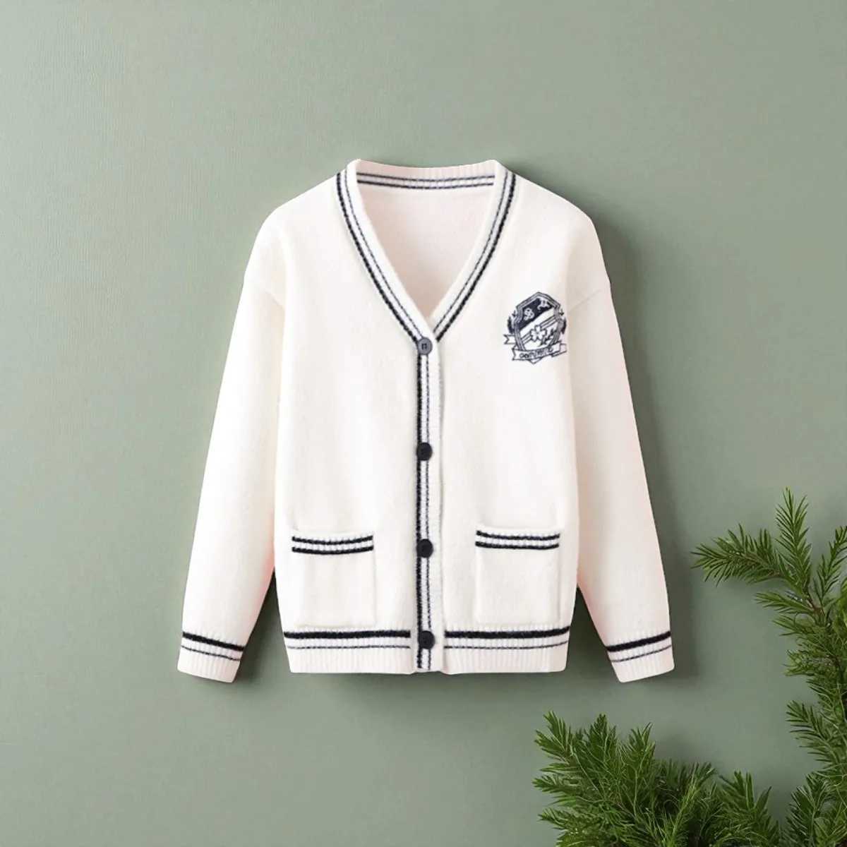 Baby Girls Clothing Set Outfits School Uniform Cardigan Shirt Skirt 3pcs Girls Tracksuit Teens Kids Suit Costumes 5 7 9 13 Y L250926L0XH