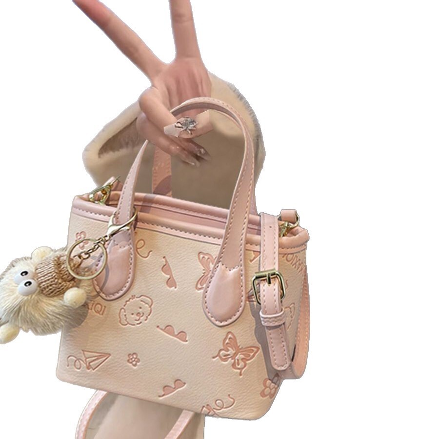 Autumn women's bucket bag new trend design elegant and compact luxury designer bag Bag fashionable niche design shoulder bag