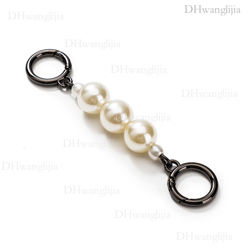 DH Luggage Accessories New Style Wind Hanging Decoration Single Shoulder Crossbody Personality Round Buckle Pearl Extension Trendy Chain Bag Strap