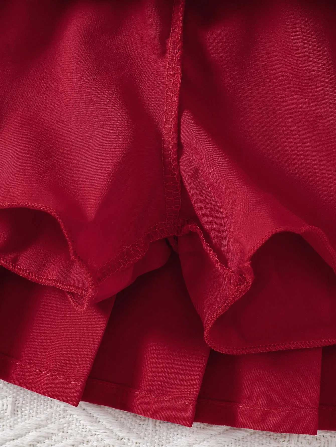 Spring 310y Kids Girls Clothes Heart Printing Tops Pleated Skirt 2pcs Sets Childrens Outdoor Daily Wear Valentines Day Gift L250926U4TQ